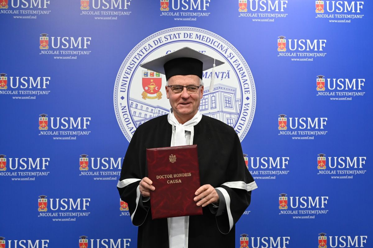 Doctor Honoris Causa al USMF „Nicolae Testemițanu” profesorul emerit Dan Lucian Dumitrașcu