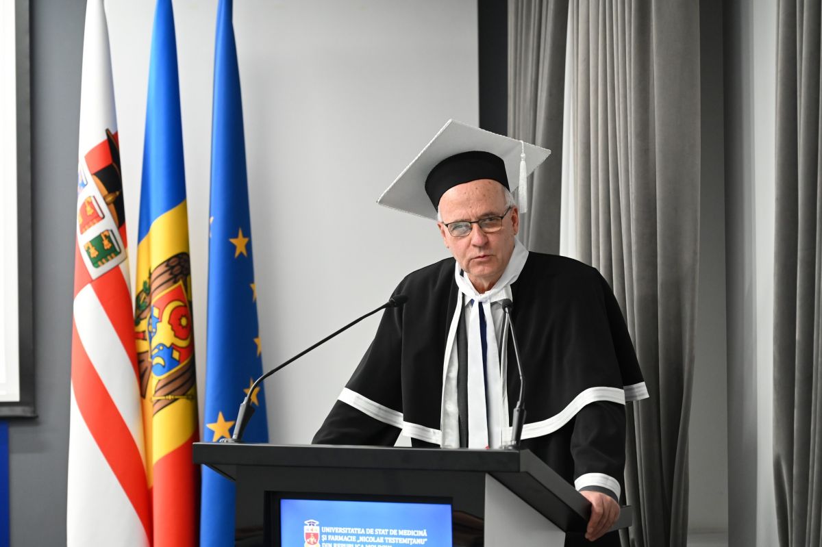 Doctor Honoris Causa al USMF „Nicolae Testemițanu” profesorul emerit Dan Lucian Dumitrașcu